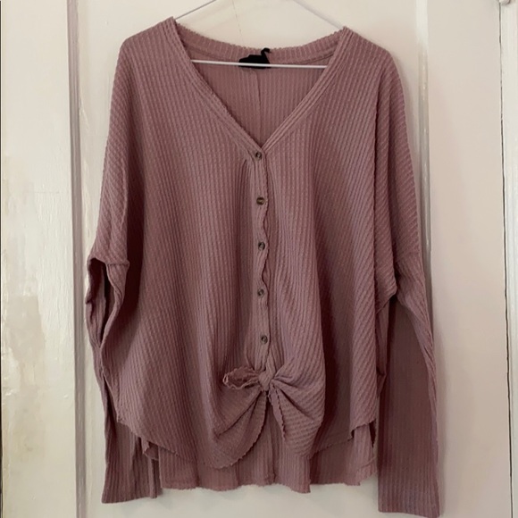 Urban Outfitters Tops - Out from Under Jojo oversized thermal button